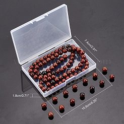 Natural Mahogany Obsidian Bead Strands&nbsp;G-AR0001-49