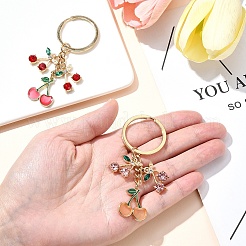 Alloy Resin and Rhinestone Keychain&nbsp;X1-KEYC-YW00141-01