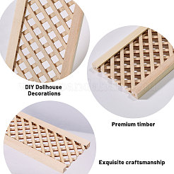 Wooden Fence and Courtyard Decoration&nbsp;LS-DIY-WH0671-387B