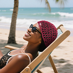 1Pc Cloth African Kufei Hat for Women&nbsp;AJEW-TADJ0001-12B
