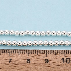 Electroplate Non-magnetic Synthetic Hematite Bead Strands&nbsp;G-Q466-3mm-02