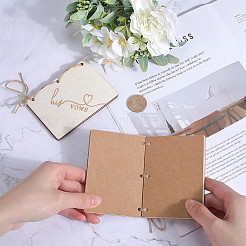 Creative Wooden Greeting Cards&nbsp;DIY-WH0349-171C