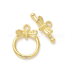 Brass Toggle Clasps&nbsp;KK-M314-03G