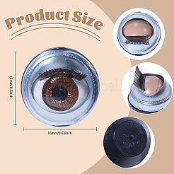 10 Pairs Iron & Plastic Blinkable Craft Eye&nbsp;DIY-GL0005-20B