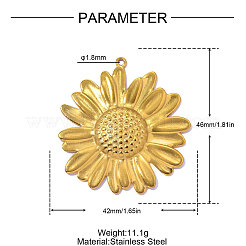 304 Stainless Steel Pendants&nbsp;STAS-OY015-88G