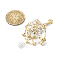 Brass Pouch Holder Pendant Decoration&nbsp;HJEW-JM01532-01