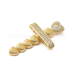 Brass Micro Pave Cubic Zirconia Pendants&nbsp;KK-A266-05D-G