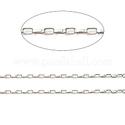 Anti-Tarnish Rhodium Plated 925 Sterling Silver Paperclip Chains&nbsp;STER-F052-08P