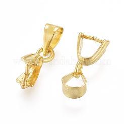 Golden Brass Ice Pick Pinch Bails&nbsp;X-KK-E143-G