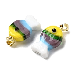Handmade Lampwork Pendants&nbsp;LAMP-A007-01G-05-02