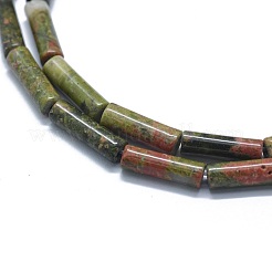 Natural Unakite Beads Strands&nbsp;G-F631-D22