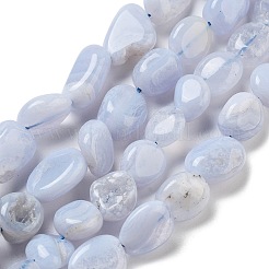 Natural Blue Lace Agate Beads Strands&nbsp;G-K379-A01-01