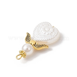 ABS Plastic Imitation Pearl Pendants&nbsp;PALLOY-JF04135