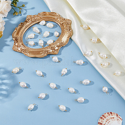 30Pcs Natural Cultured Freshwater Pearl Pendants&nbsp;PALLOY-HS00002