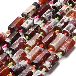 Natural Fire Crackle Agate Beads Strands&nbsp;G-F807-B01-01