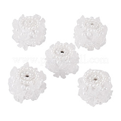 Polymer Clay with Imitation Pearl Beads&nbsp;CLAY-TAC0020-02A