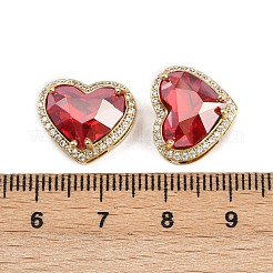Brass Micro Pave Cubic Zirconia Multi-Strand Links&nbsp;KK-B150-28G-01