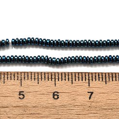 Electroplated Synthetic Non-magnetic Hematite Beads Strands&nbsp;G-L613-G01-01C
