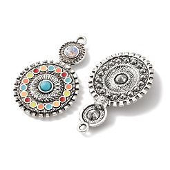 Bohemia Tibetan Style Alloy & Enamel & Acrylic & Rhinestone Pendants&nbsp;LS-FIND-T074-01AS