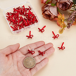 42Pcs Bowknot Spray Paint Alloy Stud Earring Findings&nbsp;EJEW-ME0001-26A