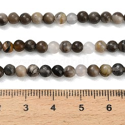 Natural Volcanic Agate Beads Strands&nbsp;G-G305-A01-4mm