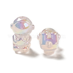 UV Plating Rainbow Iridescent Acrylic Beads&nbsp;PACR-M002-06D