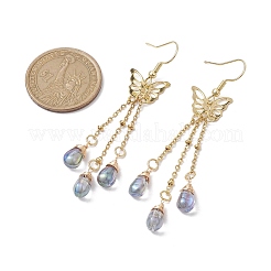Golden 304 Stainless Steel Butterfly Chandelier Earrings&nbsp;EJEW-JE05731