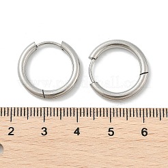 Tarnish Resistant 201 Stainless Steel Huggie Hoop Earrings Findings&nbsp;LS-STAS-F149-33P-B