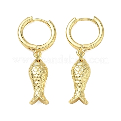 Brass Hoop Dangle Earrings for Women&nbsp;EJEW-A167-16G