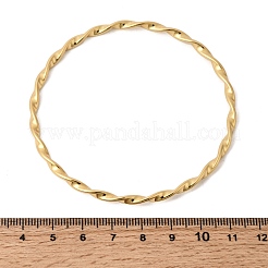 Twisted Rope 304 Stainless Steel Bangles for Women&nbsp;BJEW-D408-07G
