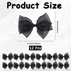 12Pcs Polyester Yarns Bowknot Ornament Accessories&nbsp;DIY-GF0011-16A