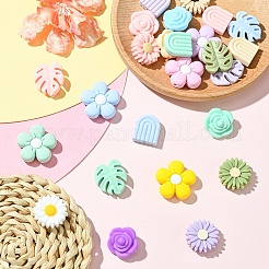 25Pcs 25 Styles Food Grade Eco-Friendly Silicone Focal Beads&nbsp;SIL-YW0001-58