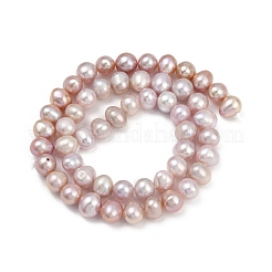 Natural Cultured Freshwater Pearl Beads Strands&nbsp;PEAR-I007-07X-03E
