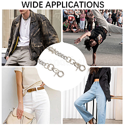 1Pc Alloy Twisted Chain Belts for Pants&nbsp;AJEW-CP0009-36