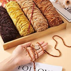 Magibead 4Pcs 4 Colors Wool Chenille Yarn&nbsp;AJEW-MB0001-10