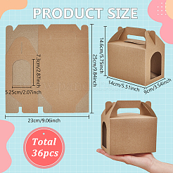 Folding Paper Mini Cake Boxes&nbsp;LS-CON-WH0089-169