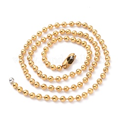 304 Stainless Steel Ball Chain Necklaces&nbsp;NJEW-I245-04B-G