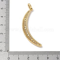 Brass Micro Pave Clear Cubic Zirconia Pendants&nbsp;CU-CBAC53C-03G