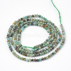Natural African Turquoise(Jasper) Beads Strands&nbsp;G-T064-18-3mm