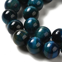Dyed Natural Tiger Eye Beads Strands&nbsp;G-G102-A02-04