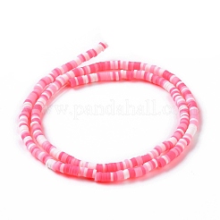 Handmade Polymer Clay Beads Strands&nbsp;CLAY-R089-3mm-006