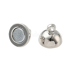 Round Brass Magnetic Clasps&nbsp;KK-B160-38P