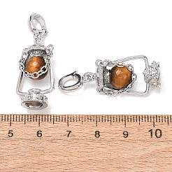 Natural Tiger Eye Pendants&nbsp;GG-CBA0251-04P-08