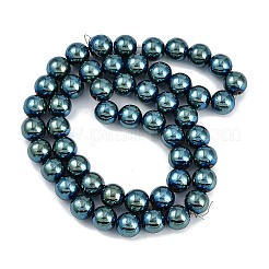 Electroplated Synthetic Magnetic Hematite Beads Strands&nbsp;G-G174-L01