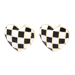 Brass Stud Earrings&nbsp;EJEW-G471-38G-04