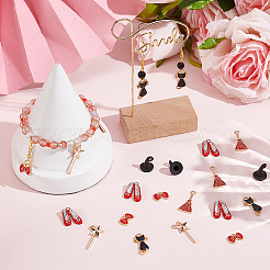 60Pcs 6 Styles Witch Theme Alloy Pendants&nbsp;TIBEP-SC0003-64