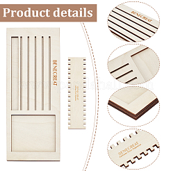 Wooden Thread Winding Boards&nbsp;TOOL-WH0155-50