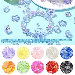 120Pcs 12 Styles Mixed Styles Acrylic Beads&nbsp;MACR-YW0003-05A