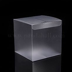 Frosted PVC Rectangle Favor Box Candy Treat Gift Box&nbsp;LS-CON-WH0074-01B