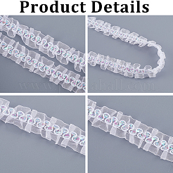 10M Polyester Wrinkle Lace Trim Ribbon&nbsp;OCOR-CY0002-30A